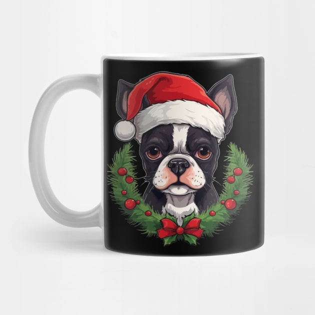 Boston Terrier Christmas by JH Mart